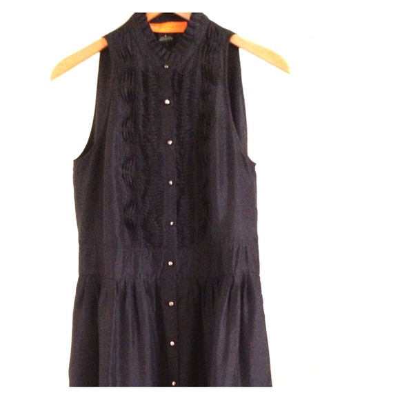 Silk Black Shirt Dress by Cynthia Steffe