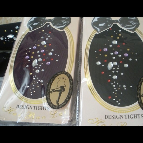 "Bling" shining Diamond tights - Picture 3 of 3