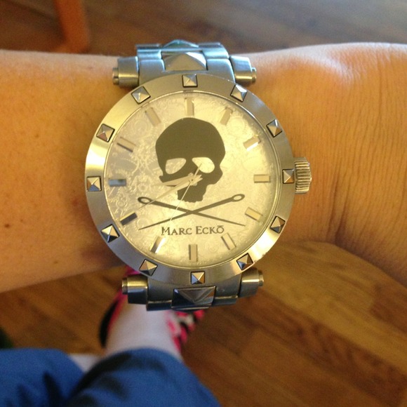 Marc Ecko large face silver watch