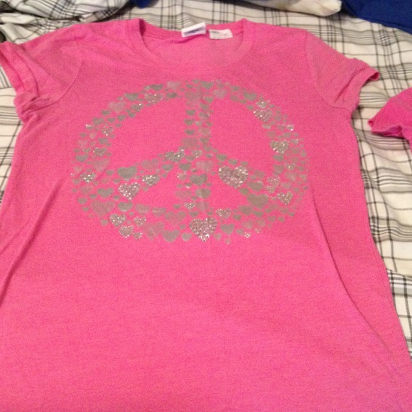 📌Sold📌RARE bling VS Pink BLING tee