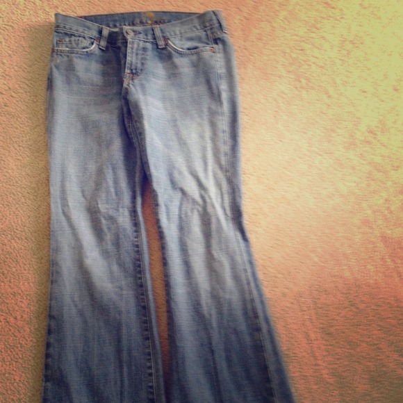 7 For All Mankind Flare Jeans Size 28