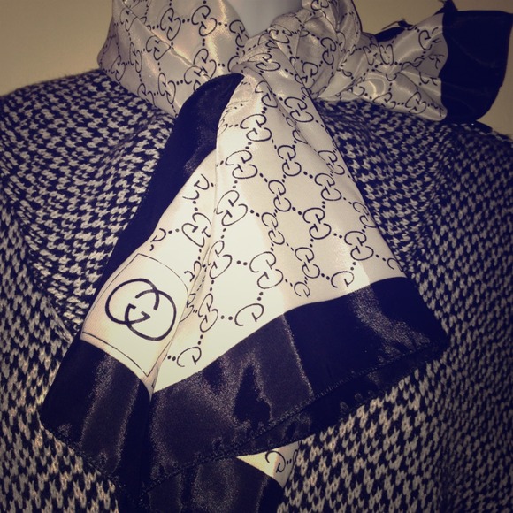 Gucci silk scarf.