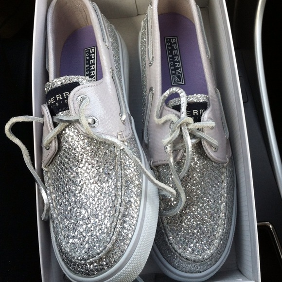 Sperry Shoes - Sparkle silver sperrys