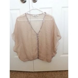 Chiffon dolman sleeve flowy top