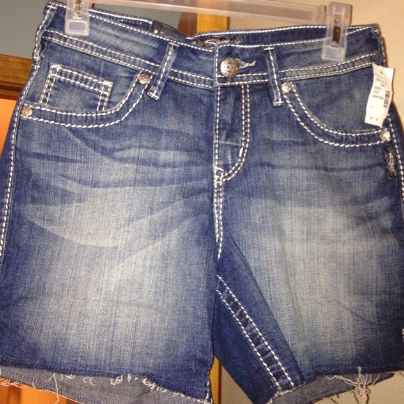 Traded!! Silver shorts size 27 NWT