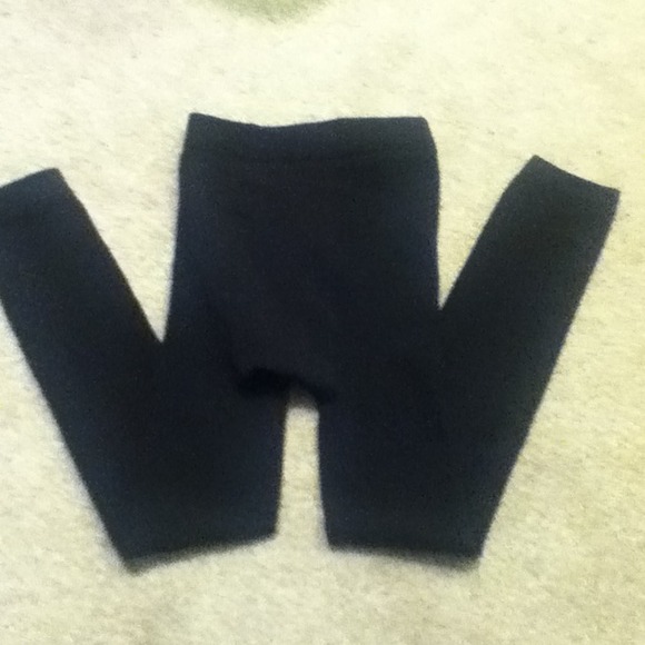 Black fleece leggings