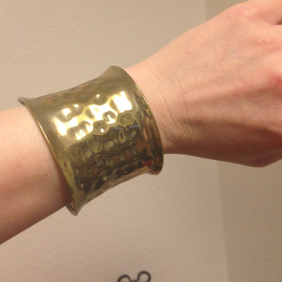 Faux gold cuff bracelet