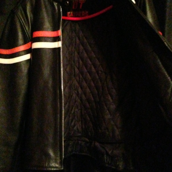🚩Motorcycle leather jacket! - Picture 2 of 4