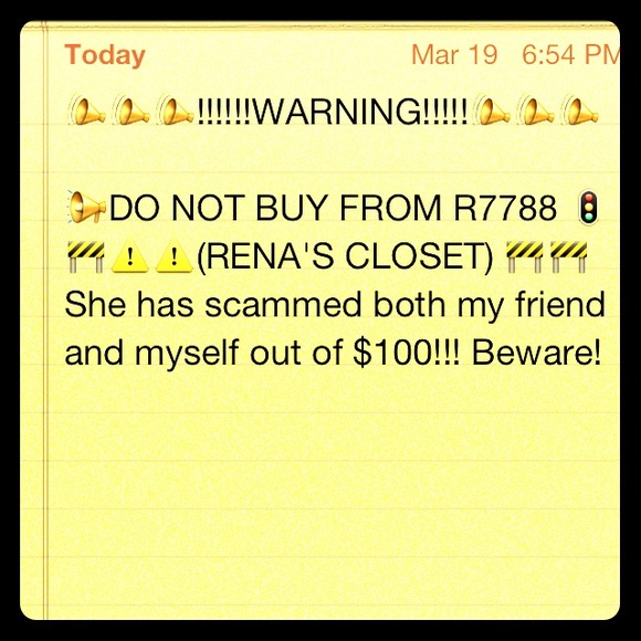 🚔DO NOT BUY FROM THIS SELLER!! SHE IS A SCAMMER!! - Picture 1 of 1