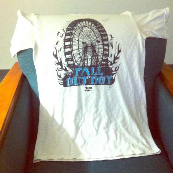 Fall Out Boy band t-shirt.