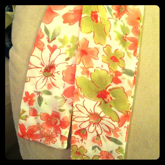 Floral print ponytail scarf⭐