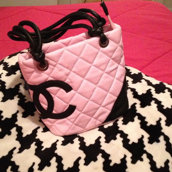 Pretty pink designer inspired bag