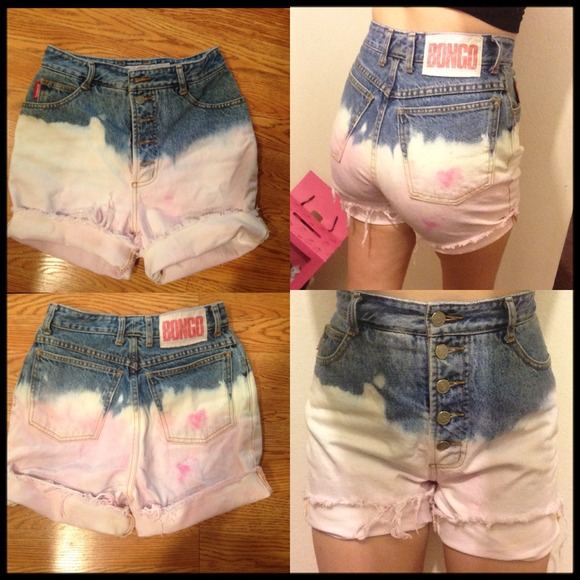 Vintage Bongo High waisted shorts , made by myself