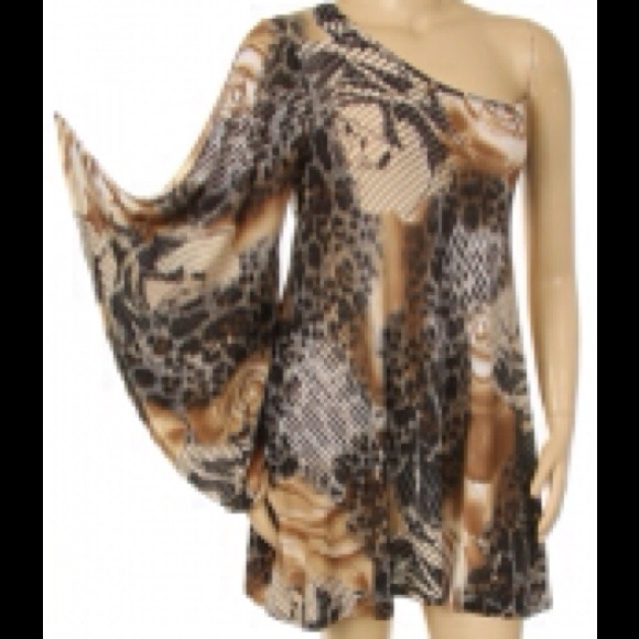 Plus size one shoulder dress new with tags