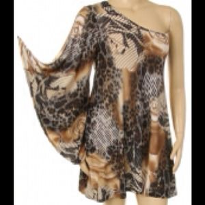 Plus size one shoulder dress new with tags