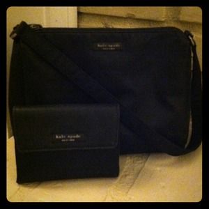 REDUCED! Black Kate Spade purse w/ matching wallet