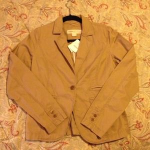 NWT J Crew khaki blazer size 6