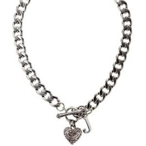 JUICY COUTURE PAVE HEMATITE STARTER NECKLACE NIB