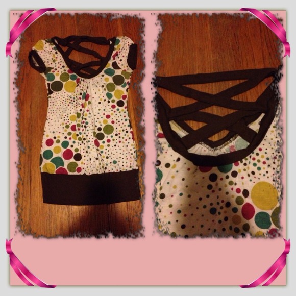 Short sleeve polkadot shirt