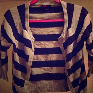 Striped cardigan