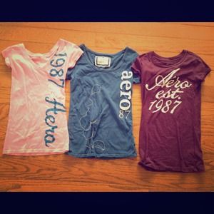 Lot of 3 Aeropostale Shirts