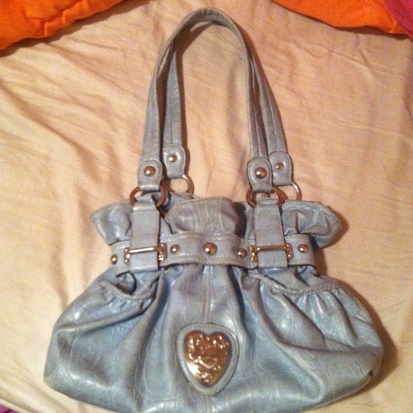 Light blue Kathy van Zealand purse
