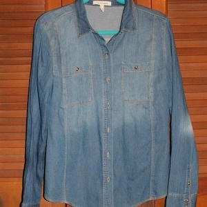 Chambray button down shirt