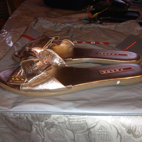 SOLD ELSEWHERE!  REDUCED!! Authentic Prada sandals - Picture 2 of 4