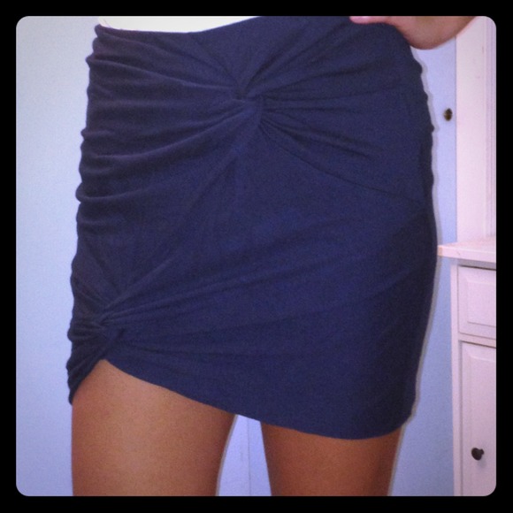 BLUE TIBI SKIRT