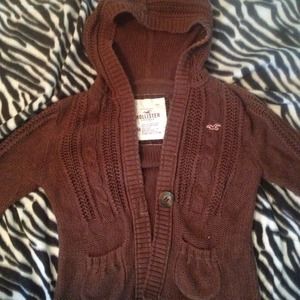 Brown hollister sweater