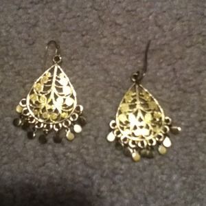 Gold earrings