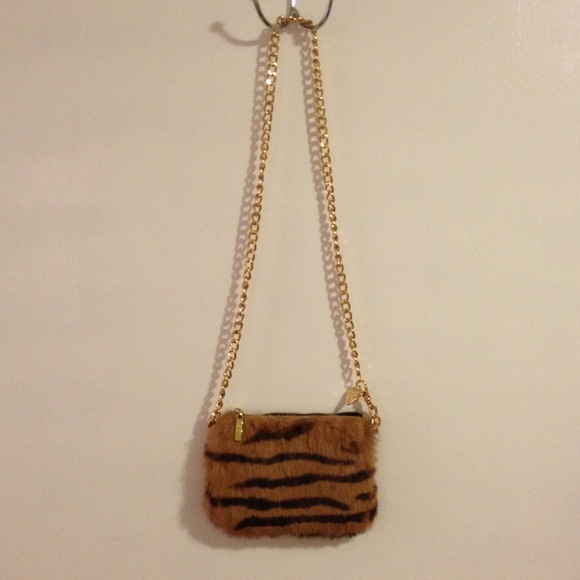 Guess real animal fur crossbody