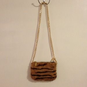 Guess real animal fur crossbody