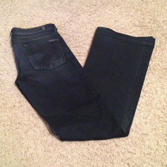REDUCED Dark 7 For All Mankind jeans (Dojo) Sz: 27