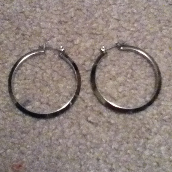 Silver hoops