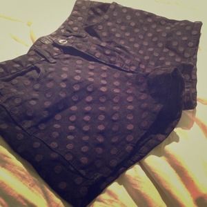 Alexa Chung for Madewell polka dot denim shorts