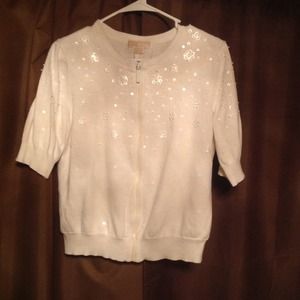 Authentic Michael Kors White Cardigan