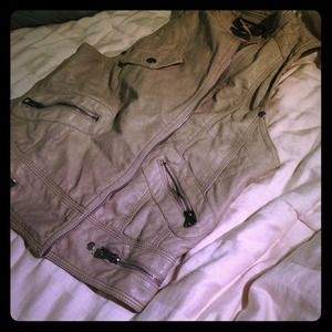 RESERVED Beige motorcycle vest