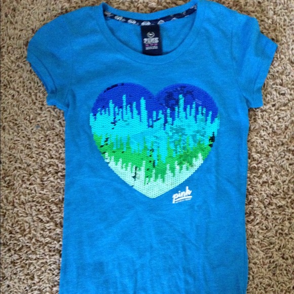 SOLD EEUC VS PINK tee all sequin XS