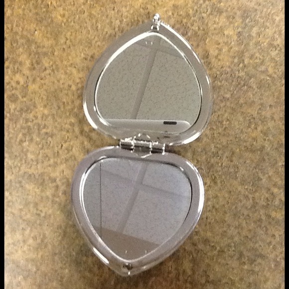 ~TRADE of 3~Hello Kitty pave heart mirror.