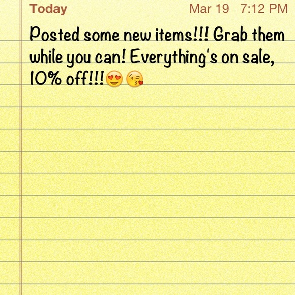 Sale!! New items!!!