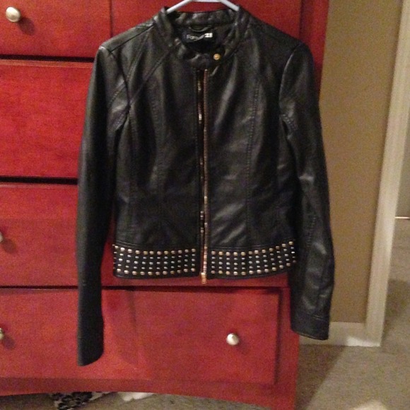 Faux leather jacket