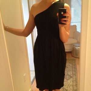DVF One Shoulder Knee Length Dress