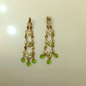 Green earrings