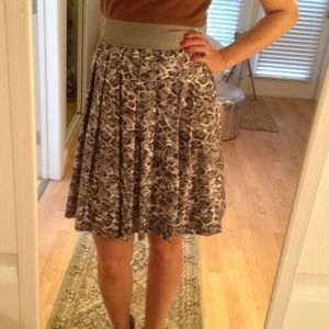 Pink Tartan Grey Leopard Skirt