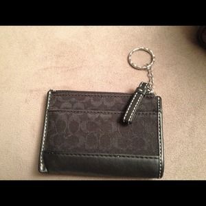 Coach key pouch for credit card and coins