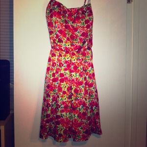 Floral spaghetti strap dress