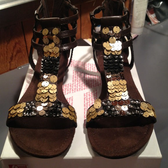 Gladiator Sparkly Sandals Size 8