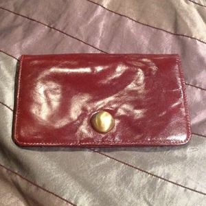 BUNDLED Cognac Leather Clutch Wallet