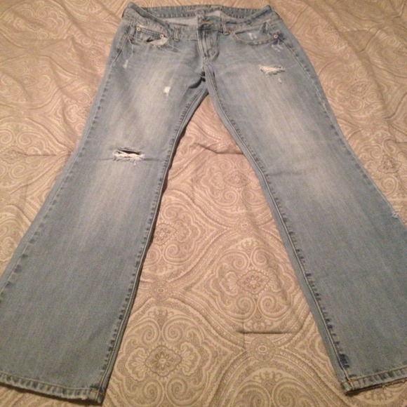 American Eagle Bootcut Distressed Jeans